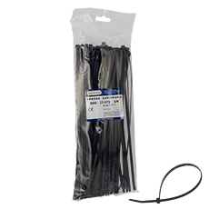 Cable tie black OZC 25-075 UV  ,elektro-plast