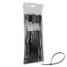 Cable tie black OZC 25-160 UV,elektro-plast