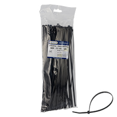 Cable tie black OZC 45-190 UV,elektro-plast
