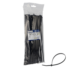 Cable tie black OZC 90-750 UV,elektro-plast