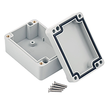 Hermetic Box PHP-96, with cast gasket, lid on screws, gray, IP67,elektro-plast