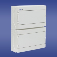 Hermetic distribution board combined  RH-36/2B (white doors),elektro-plast