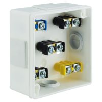 VP, V Boxes - White colour - Installation Box VP-01 With terminals, Lid click-clack, IP55