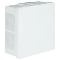 VP, V Boxes - White colour - Installation Box VP-02 Without terminals, Lid click-clack, IP55
