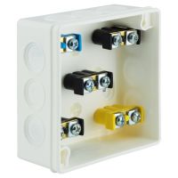 VP, V Boxes - White colour - Installation Box VP-03 With terminals, Lid click-clack, IP55