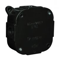 VP, V Boxes - Black colour - Installation Box VP-74 Without terminals, 4-screw Lid, IP44