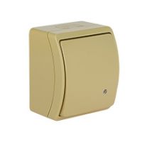 Switches and Sockets - KOALA - colour: beige - Single Pole Switch With Illumination VW-1L, screwless terminals, IP44