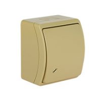 Switches and Sockets - KOALA - colour: beige - Two-Way Switch VW-3, screwless terminals, IP44