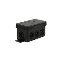 VP, V Boxes - Black colour - Installation Box V8, surface, black, without terminals, lid click-clack, 8 rubber glands, IP54