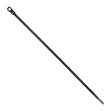 Opaski zaciskowe z otworem - Opaska zaciskowa z otworem - OZOc-5/300UV, czarna, dł. 300mm