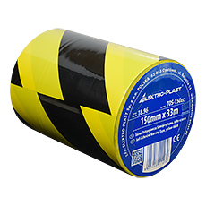 Taśmy, Folie kablowe - Taśma Ostrzegawcza Samoprzylepna TOS-15zc, 15cm x 33m, żółto-czarna