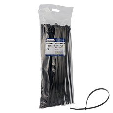 Cable tie black OZC 25-100 UV,elektro-plast