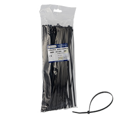 Cable tie black OZC 45-280 UV,elektro-plast