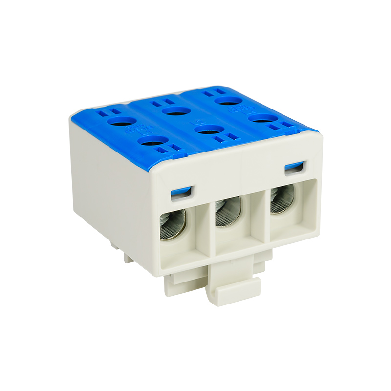 Złączka przelotowa WLZ35/3x35/n, kolor: niebieski, na szynę TH35,elektro-plast