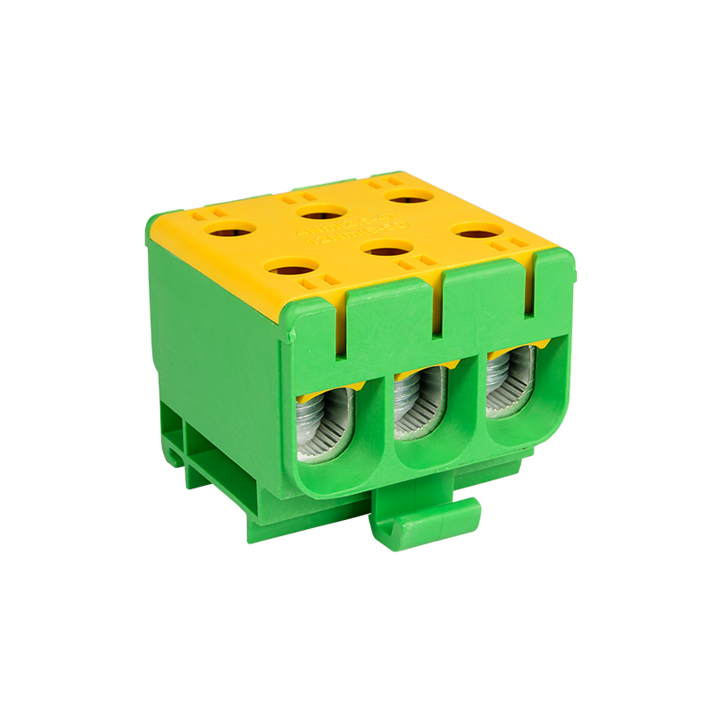 Złączka przelotowa WLZ35/3x50/z, kolor: żółto-zielony, na szynę TH35,elektro-plast