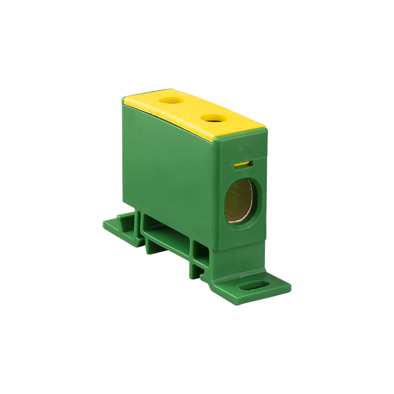 Złączka przelotowa ZP50 AL/Cu 150A, 6kV, na szynę TH35, kolor żółto-zielony,elektro-plast
