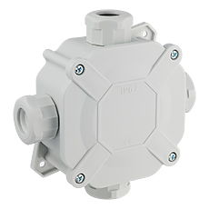 Puszki Instalacyjne Natynkowe - Puszka hermetyczna natynkowa PNHS IP67, 4mm², 400V~, kolor: szary