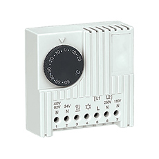 Regulator temperatury TM8 - termostat elektroniczny, na szynę TH35, NTC, 7-biegunowy zacisk,elektro-plast