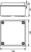 Puszka Hermetyczna PH-1A.1, bez osłabień, IP65
