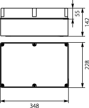 Puszka Hermetyczna PH-5A.1P, bez osłabień, płyta PMT-5, IP65