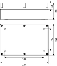 Puszka Hermetyczna PH-6A.2 z przepustem PMB, IP65, IK07, ABS