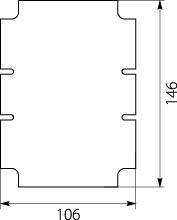 Płyta montażowa metalowa PM 2