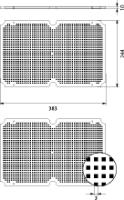 Płyta Montażowa PMT-6, perforowana, ABS