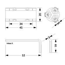 Złączka kablowa do mufy - ZKMZGEL145, 3x1.5-6mm², z kluczem