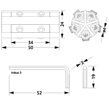 Złączka kablowa do mufy - ZKMZGEL180, 5x1.5-6mm², z kluczem