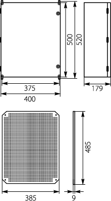 Obudowa z tworzywa UNIbox Uni-2, IP65, IK07