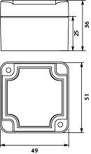 Puszka Hermetyczna Przemysłowa PHP-116, z uszczelką wylewaną, pokrywa na wkręty, szara, IP67