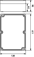 Puszka Hermetyczna Przemysłowa PHP-74, z uszczelką wylewaną, pokrywa na wkręty, szara, IP67
