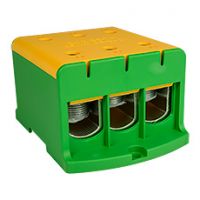 Zaciski WLZ, Złączki - Złączka przelotowa WLZ35/3x240/z, kolor: żółto-zielony
