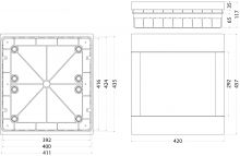 Rozdzielnica Podtynkowa SRp-36/2B, N+PE (2x18), IP40, drzwi białe